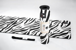 Cream Zebra Print Yoga Mat, Zazzle